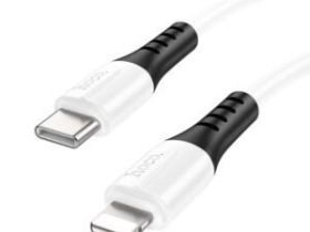 Кабель Hoco X82 (Type-C) на (Lightning) 100см силиконовый (белый)