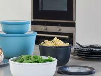 Mepal Набор контейнеров высоких, 4 предмета Nordic Black Cirqula Mepal