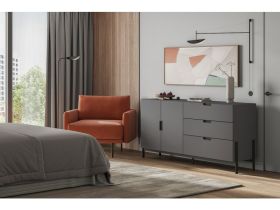 Тумба Лигес 183x87 Графитовый
