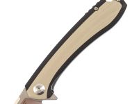 Складной нож Eafengrow EF947, сталь D2, рукоять G10, черный/бежевый