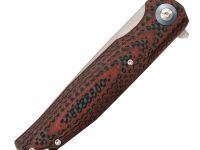 Складной нож Bestech Knives ASCOT, D2, Черно-красный карбон