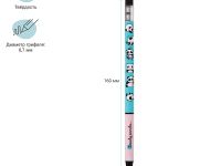 Карандаш механический MESHU 0,7 мм, печать на корпусе, с ластиком, ассорти