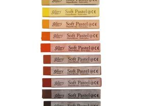 Набор сухой пастели Mungyo "Soft pastel" 12 земляных оттен, мягкая, квадратная, в картонной коробке