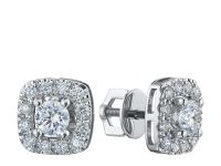 Пусеты из белого золота э4712пс11210954