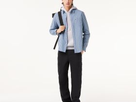 Мужская рубашка Lacoste Check Poplin в клетку