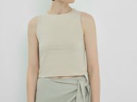 Укороченный топ, Бежевый