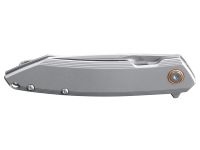 Нож складной Ruike P831S-SA, сталь 14C28N, рукоять сталь, серый