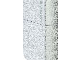 Зажигалка ZIPPO Logo с покрытием Glacier, латунь/сталь, белая, матовая, 38x13x57 мм