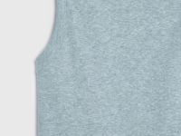 Базовая майка в рубчик, Серый