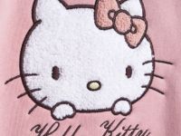 Свитшот с вышивкой Hello Kitty для девочек, Розовый