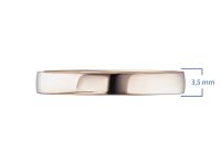 Гладкое кольцо из красного золота э0200кц01210551