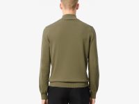 Мужской хлопковый свитер Lacoste на молнии с высоким воротом