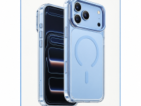 Чехол-накладка Keephone Magicam Magsafe для Apple iPhone 18 Pro/17 Pro с подставкой пластиковый (голубой)