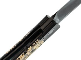 Складной нож Kizer Momo Russian Pattern, сталь Nitro-V, рукоять G10 c принтом
