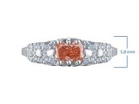 Кольцо из белого золота э4012кц07240355_pink