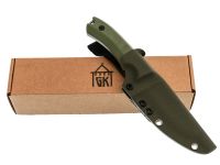 Нож Леший, сталь AUS10co, рукоять микарта, оливковый