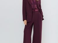 Однобортный жакет, Фиолетовый