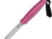 Нож Колибри, сталь N690, рукоять G10 розовая