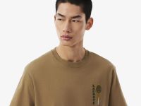 Мужская футболка из хлопкового джерси с принтом и акцентной вышивкой Lacoste