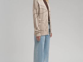 Легкий свободный кардиган с хлопком