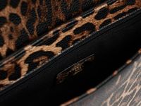 Сумка с леопардовым принтом, Коричневый