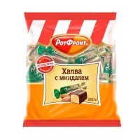 Халва подсолнечная с миндалем, Рот Фронт, 250 гр.