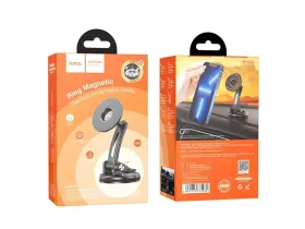 Автомобильный держатель Hoco (CA113) Excelle для смартфона магнитный на приборную панель/лобовое стекло (черный)