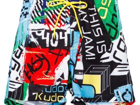 Шорты текстильные плавательные для мальчиков, средней длины