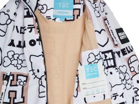 Куртка текстильная с полиуретановым покрытием для девочек (ветровка)