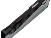 Фронтальный автоматический нож Daggerr Кощей All Black, сталь D2, рукоять алюминий