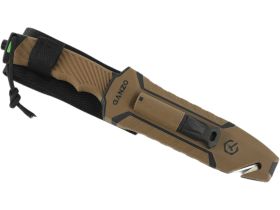 Нож Ganzo G8012V2-DY c паракордом, сталь 8CR13, рукоять пластик