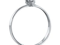 Классическое кольцо из белого золота с бриллиантом э4701кц04203092