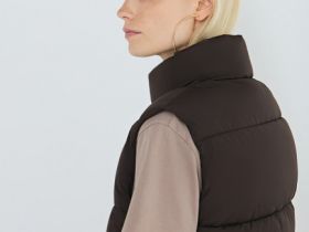 Утеплённый жилет, Коричневый