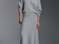 Джемпер из пряжи с ангорой, Серый