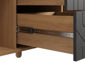 Комод Теджонс 185x85 Деко Графитовый