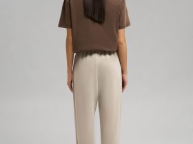 Брюки-джоггеры из трикотажа интерлок