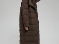 Длинный пуховик с натуральным пухом