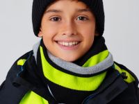 Комплект трикотажный для мальчиков: шапка, снуд