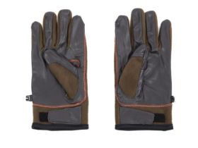 Перчатки Remington Basic Brown L/XL — микрофлис с DWR, кожаные вставки для хвата