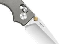 Складной нож Kizer Original 2, сталь S45VN, рукоять титан, серый