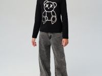 Фуфайка трикотажная для девочек (футболка с длинными рукавами)