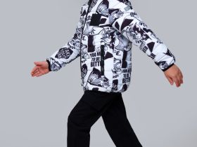 Куртка текстильная с полиуретановым покрытием для мальчиков