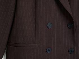 Двубортный жакет, Коричневый