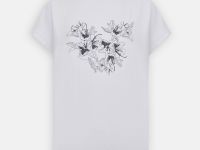 Футболка свободного силуэта с принтом