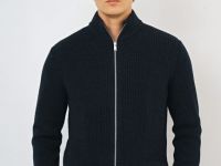 Кардиган на молнии, Синий