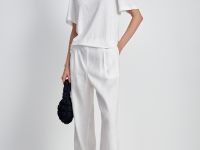 Футболка изо льна свободного силуэта