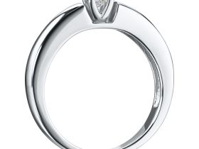 Кольцо из белого золота с бриллиантом э0901кц04164800