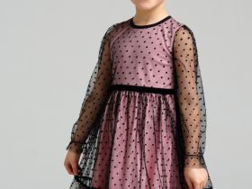 Платье трикотажное для девочек