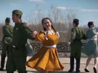 Для «Вальса Победы» преподаватели и студенты Олекминского техникума подготовили ролик