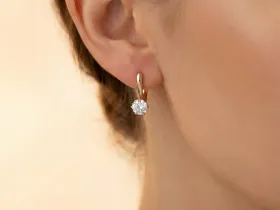 Серьги из желтого золота э0312сг04184100